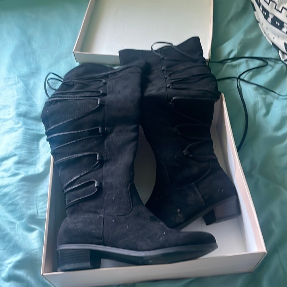 Just fab knee high boots.